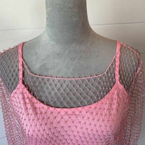 Endless Rose Embellished Mesh Overlay: Size Large NWT - Picture 5 of 11